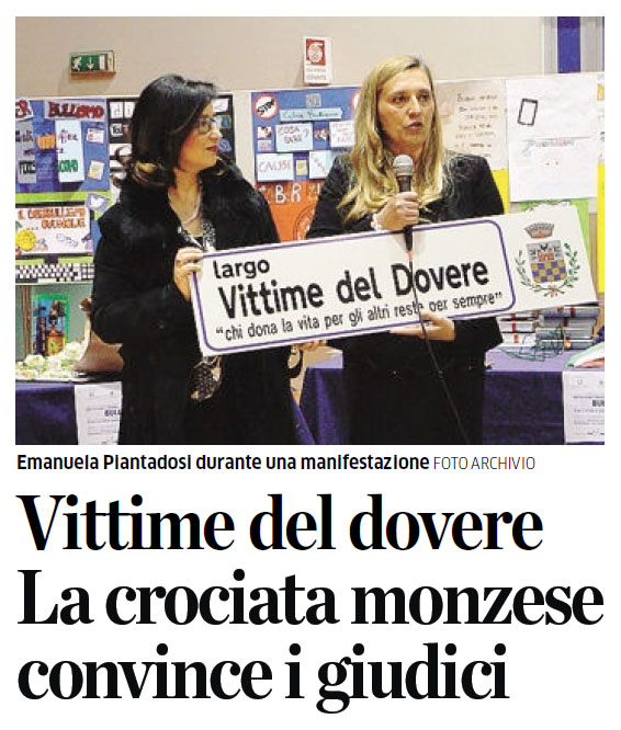 il cittadino 2 gennaio 2014 associazione vittime del dovere.jpg